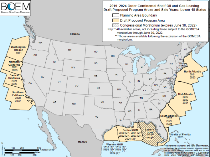  Outer Continental Shelf Oil and Gas Leasing proposed areas