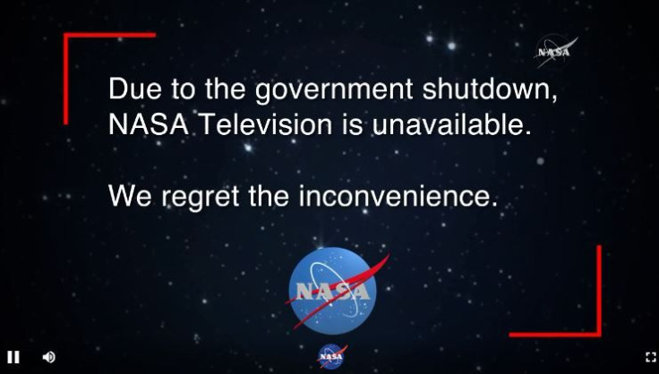 nasa tv down gov shutdown