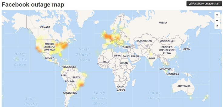 Facebook Outage Map