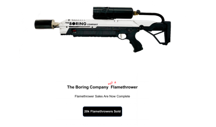 musk flamethrower