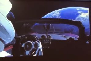 Falcon Heavy Starman Round Earth