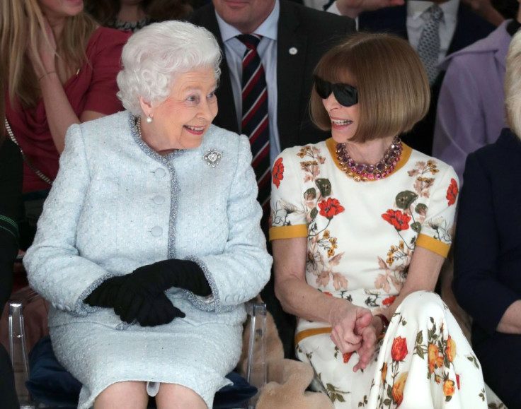 Queen Elizabeth II and Anna Wintour