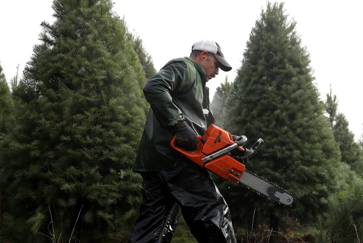 Man with chainsaw