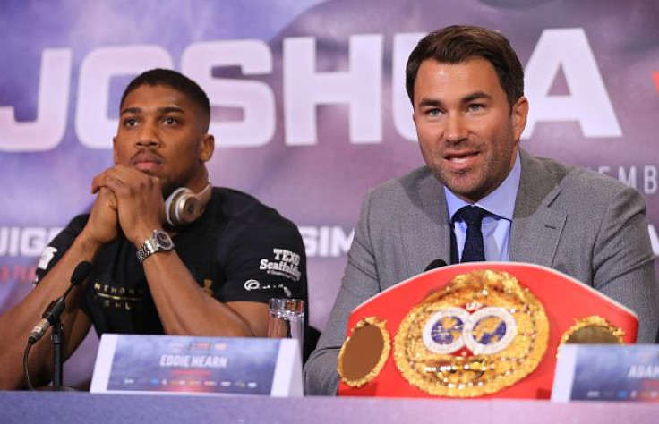 Anthony Joshua and Eddie Hearn