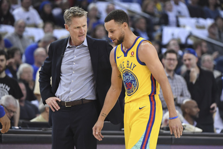 Steve Kerr and Stephen Curry