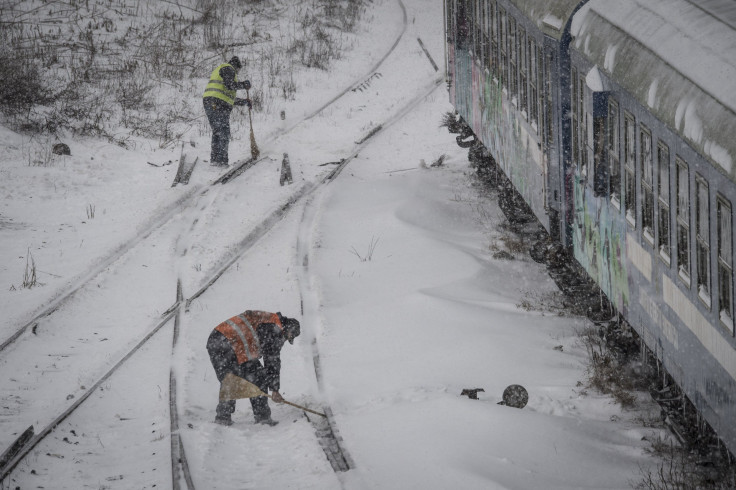 Orange snow hits parts of Eastern Europe 