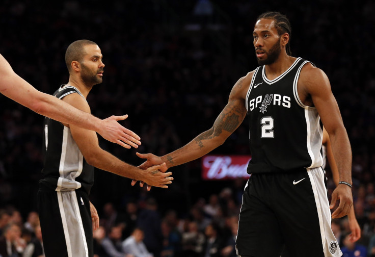 Tony Parker and Kawhi Leonard