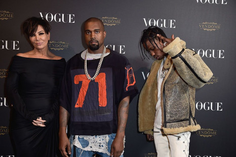 Kris Jenner, Kanye West and Travis Scott