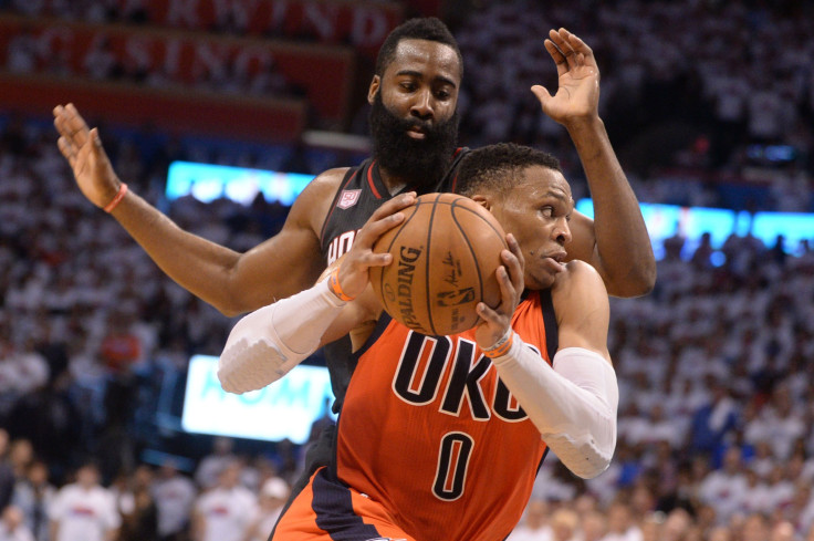 James Harden and Russell Westbrook