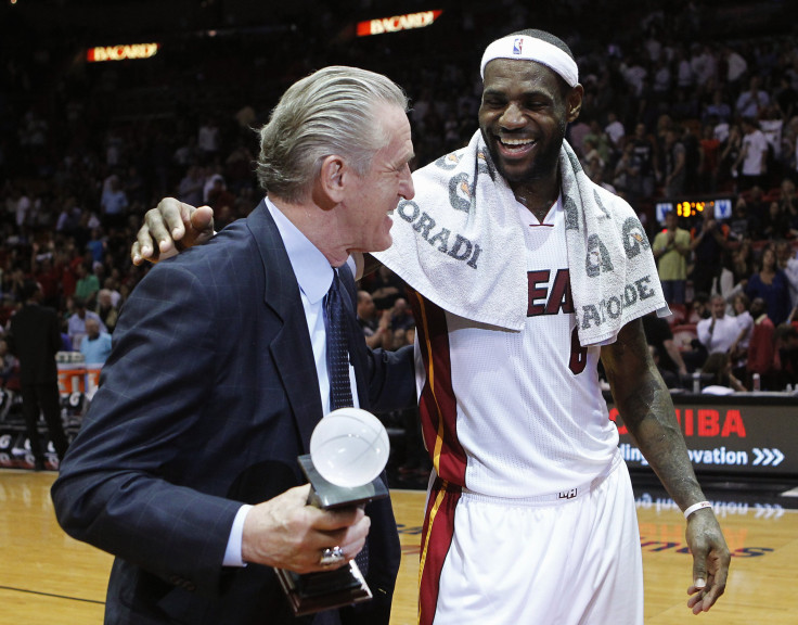 Pat Riley and LeBron James