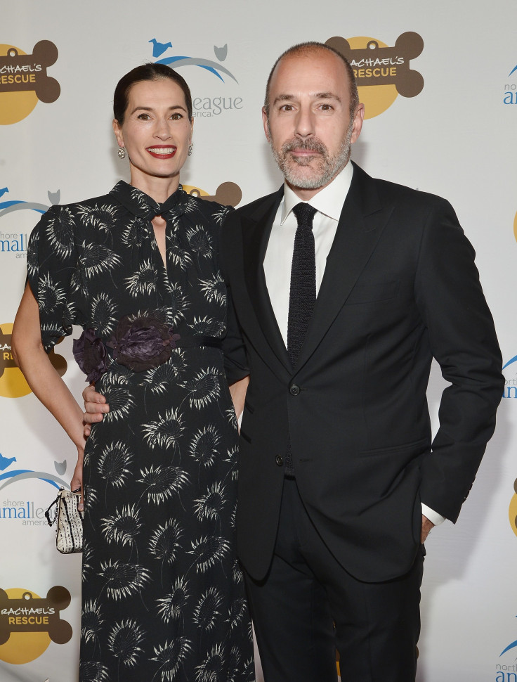 Annette Roque and Matt Lauer