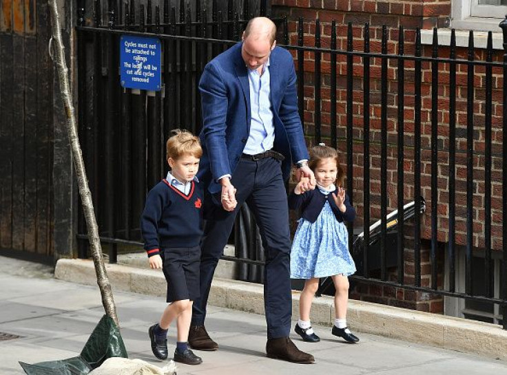 Princes George, William, Princess Charlotte