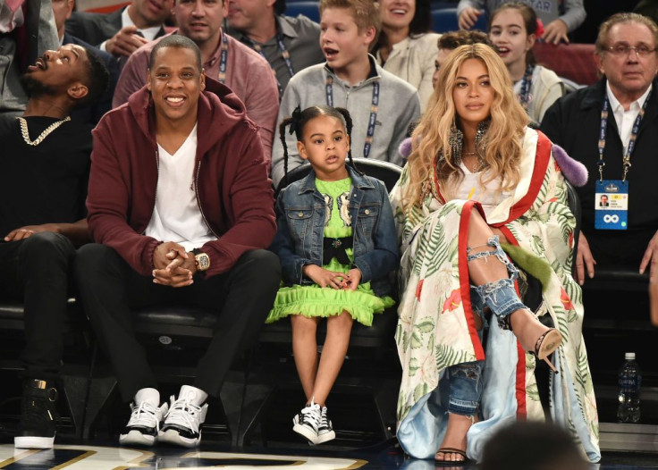 Jay Z, Blue Ivy Carter and Beyoncé