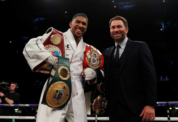 Anthony Joshua and Eddie Hearn