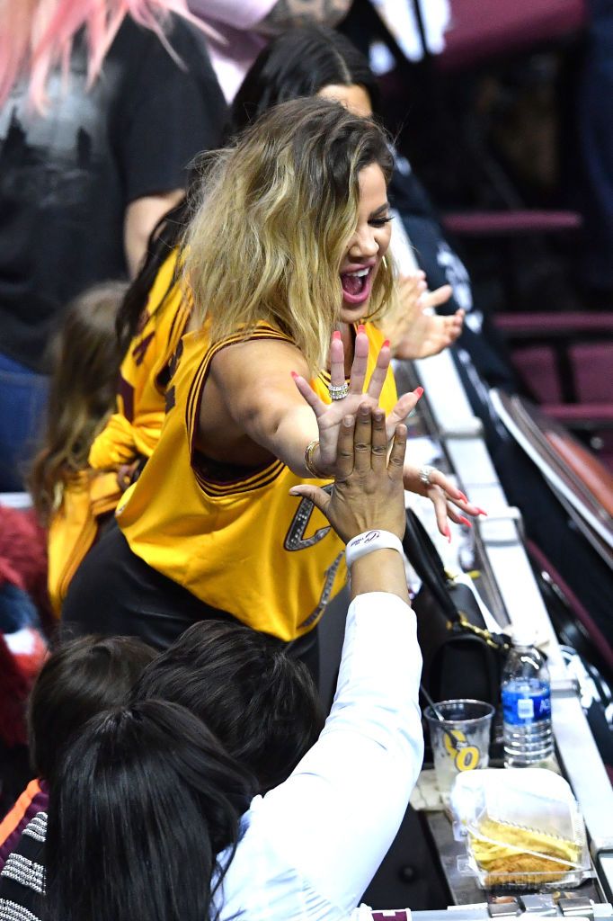 Khloe Kardashian Cheers On Boyfriend Tristan Thompson At NBA Finals ...