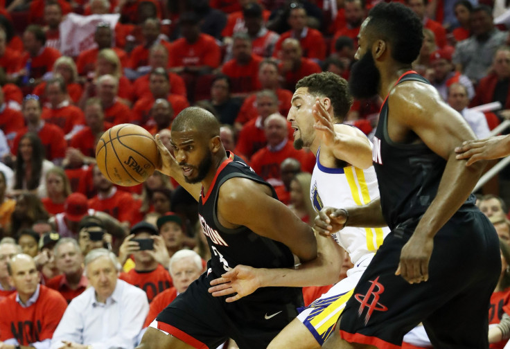 Chris Paul Klay Thompson Rockets Warriors