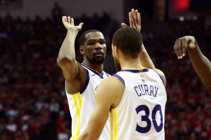 Kevin Durant Stephen Curry Warriors 
