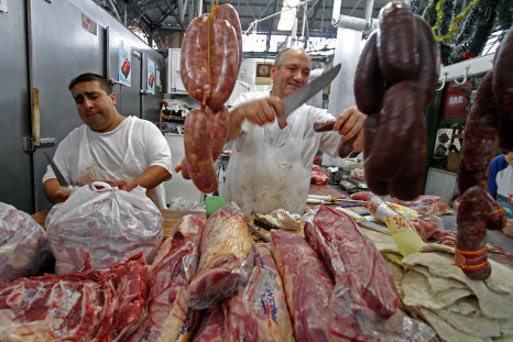 Butchers prepare meats