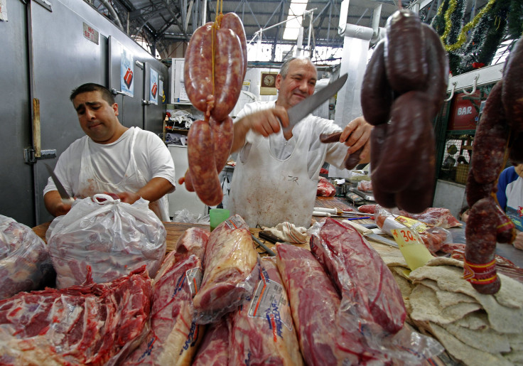 Butchers prepare meats