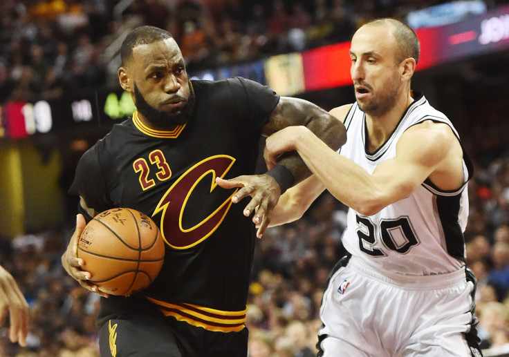 LeBron James and Manu Ginobili