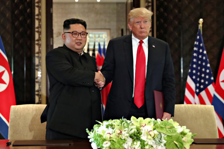 Trump and Kim sign document