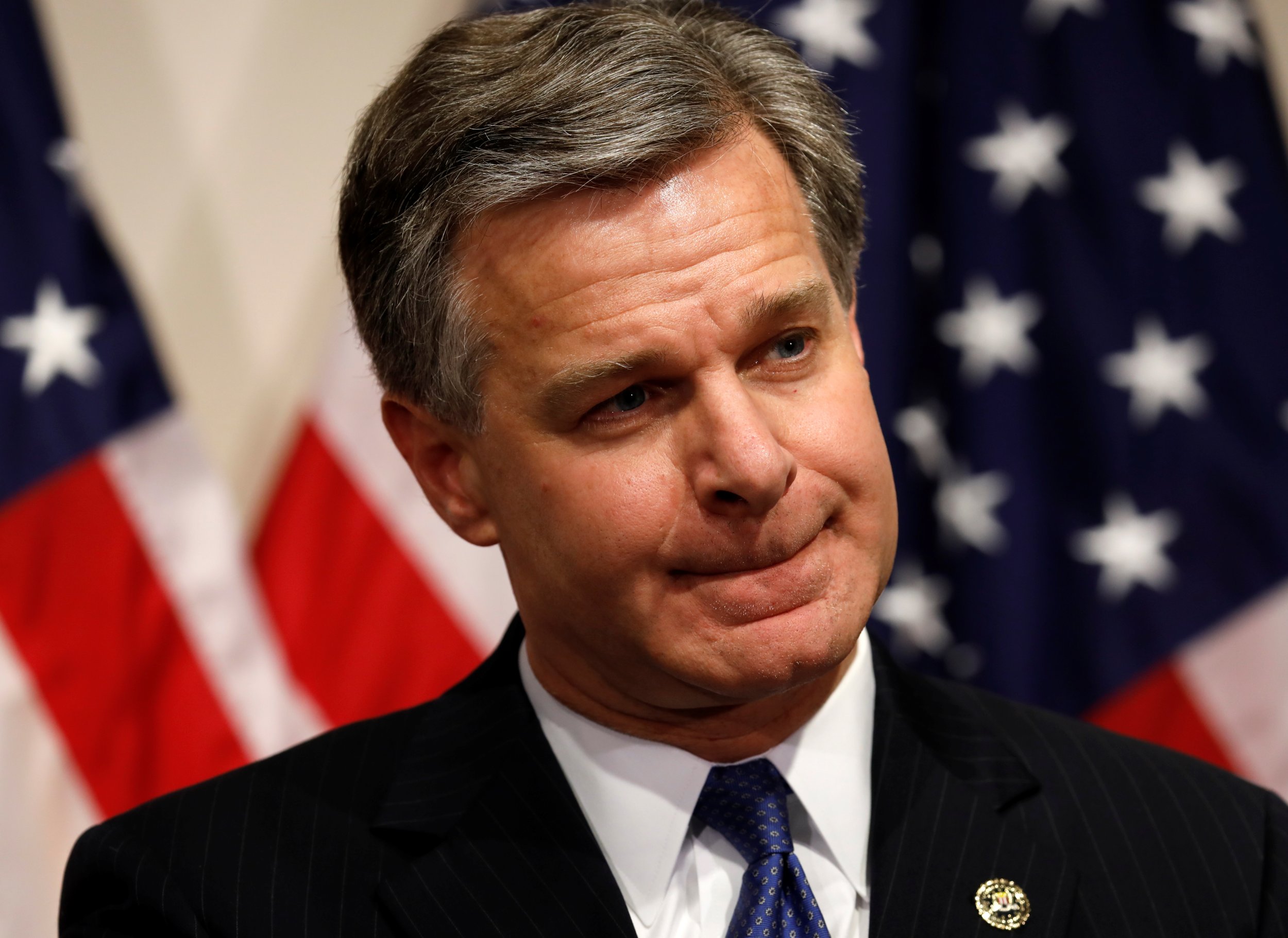 Trump Blasts FBI Director Wray For Shooting Down Ukrainian Interference ...