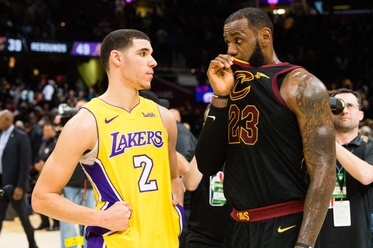 LeBron James Lonzo Ball Lakers