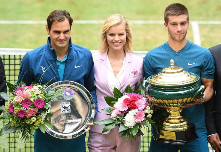 Roger Federer and Borna Coric