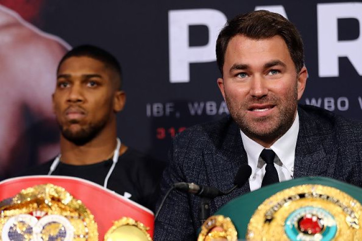 Anthony Joshua and Eddie Hearn