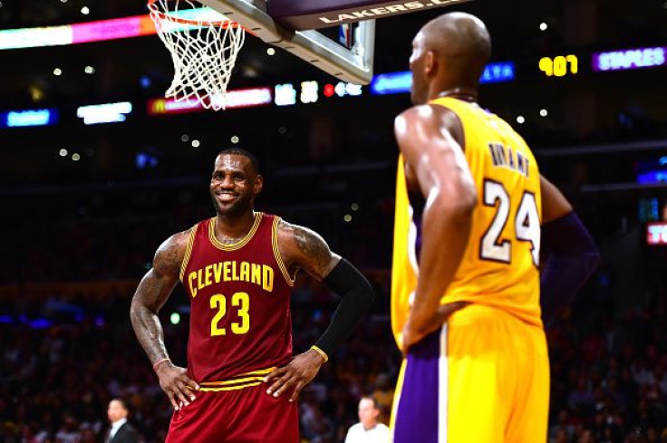 LeBron James and Kobe Bryant