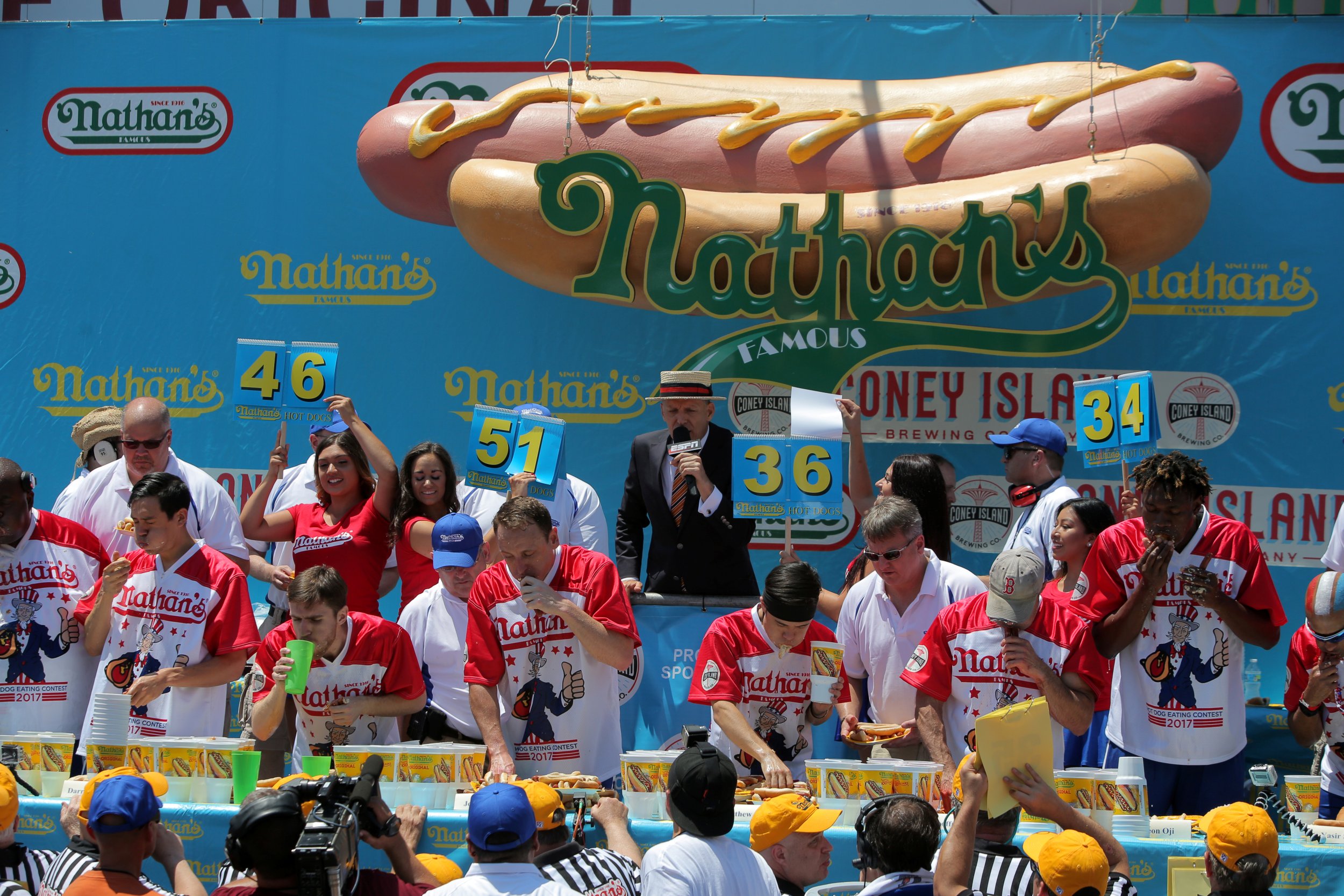 Nathan's 4th Of July Hot Dog Eating Contest TV Channel, Start Time