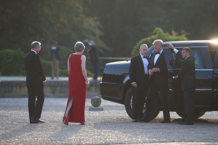 May welcomes Trump