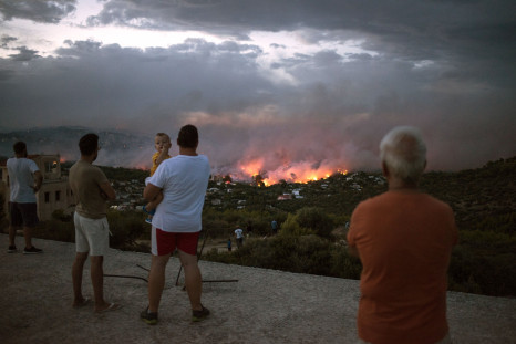Attica Wildfire In Greece