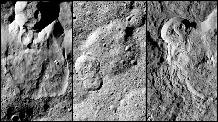 Three landslides on Ceres