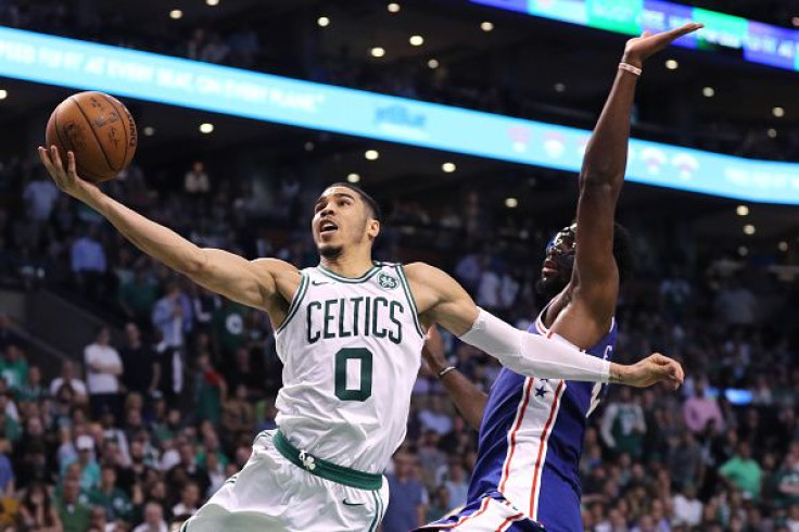 Jayson Tatum and Joel Embiid