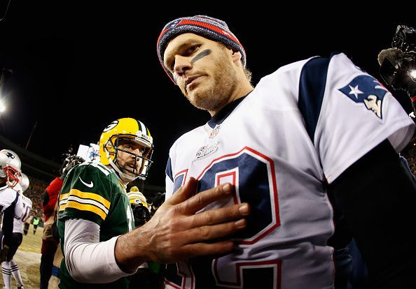 Aaron Rodgers and Tom Brady