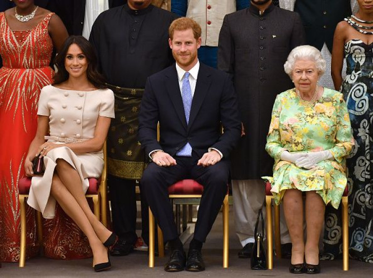 Prince Harry, Meghan Markle and Queen Elizabeth II