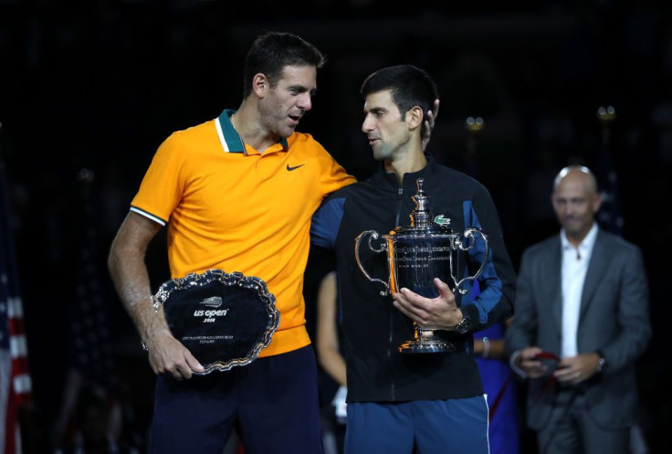 Juan Martin del Potro and Novak Djokovic