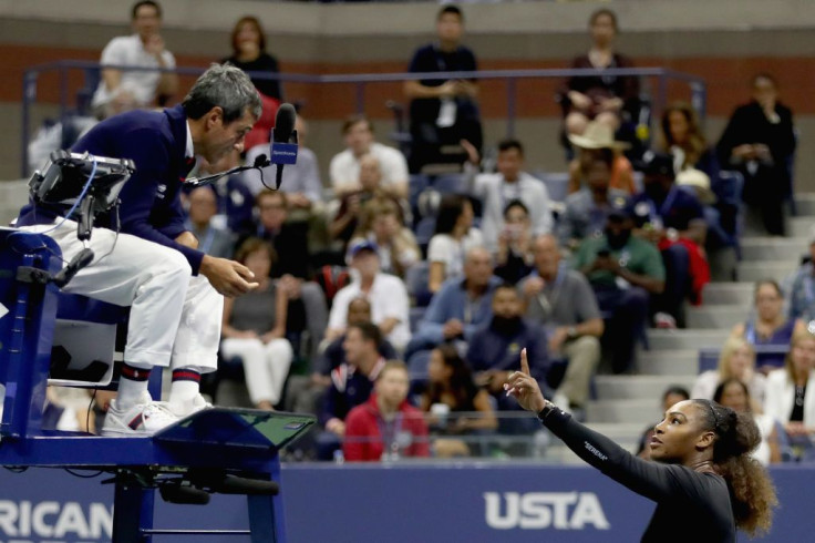 Carlos Ramos and Serena Williams