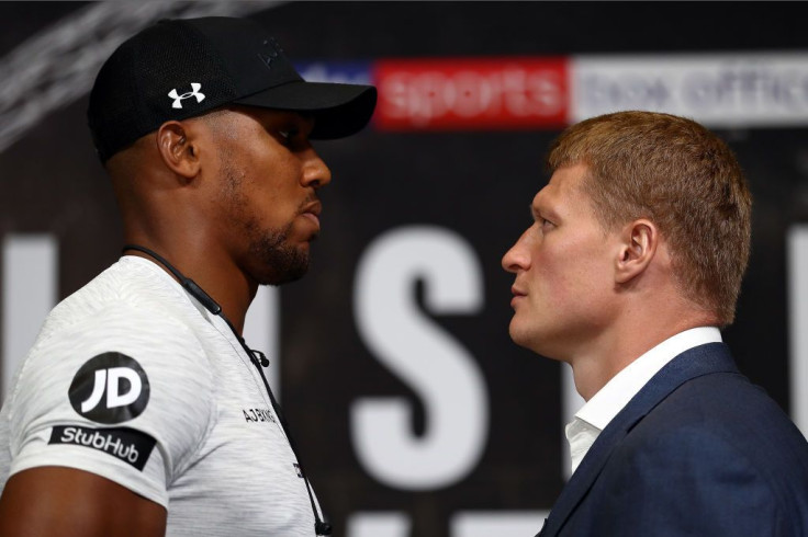 Anthony Joshua and Alexander Povetkin