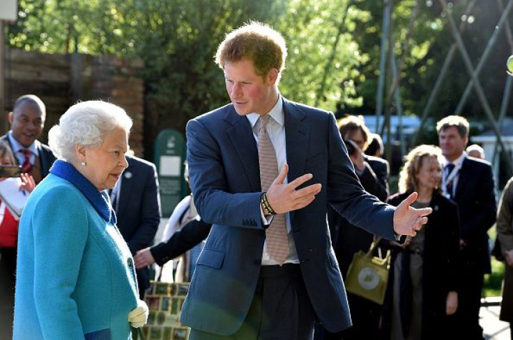 Prince Harry and Queen Elizabeth II