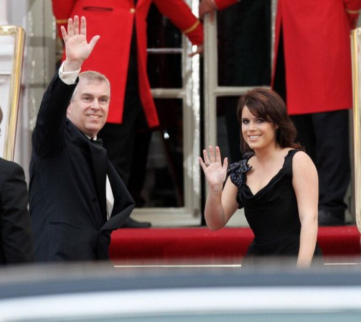 Prince Andrew and Princess Eugenie