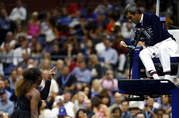 Serena Williams and Carlos Ramos