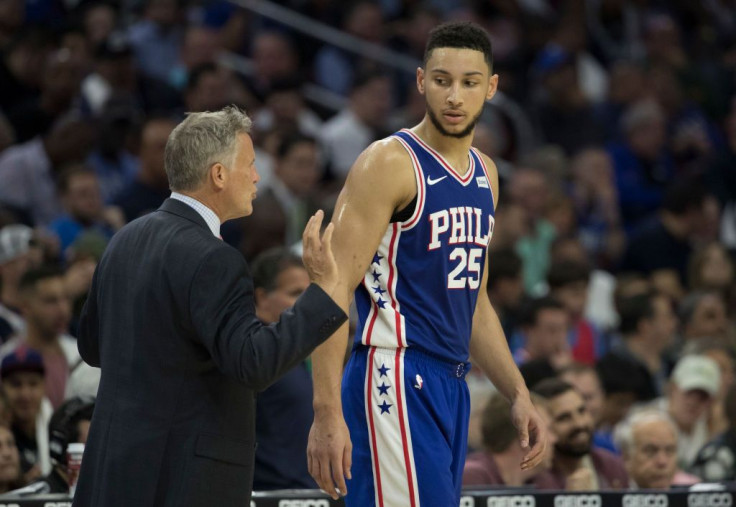 Brett Brown and Ben Simmons