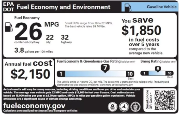 Fuel economy