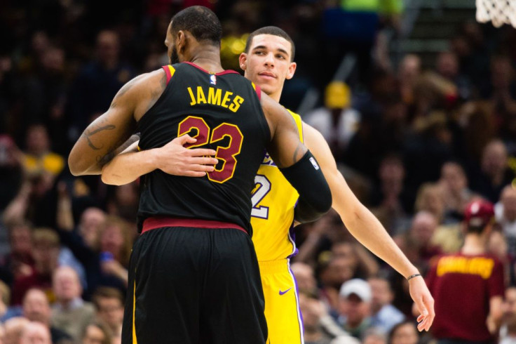 LeBron James and Lonzo Ball