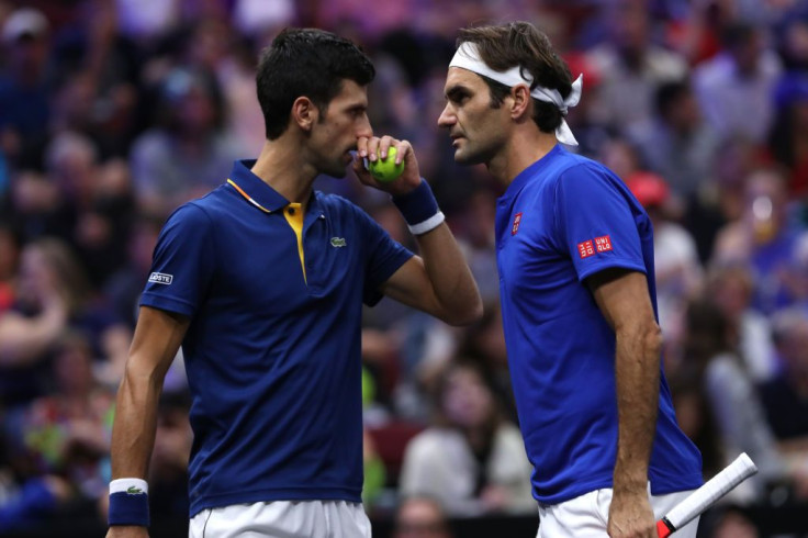 Novak Djokovic and Roger Federer