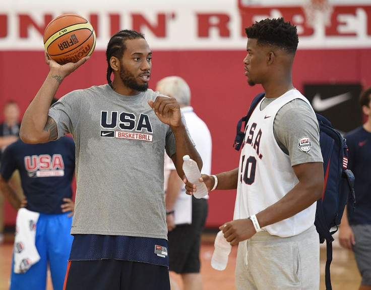 Kawhi Leonard and Jimmy Butler