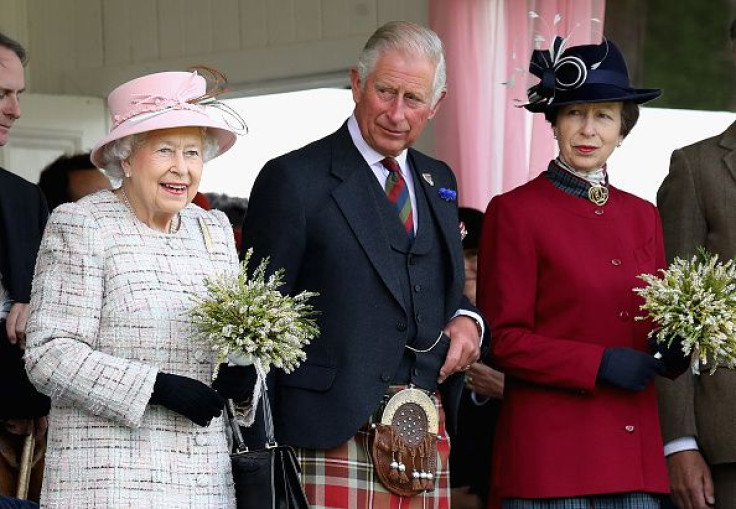 Queen Elizabeth II, Prince Charles, Princess Anne