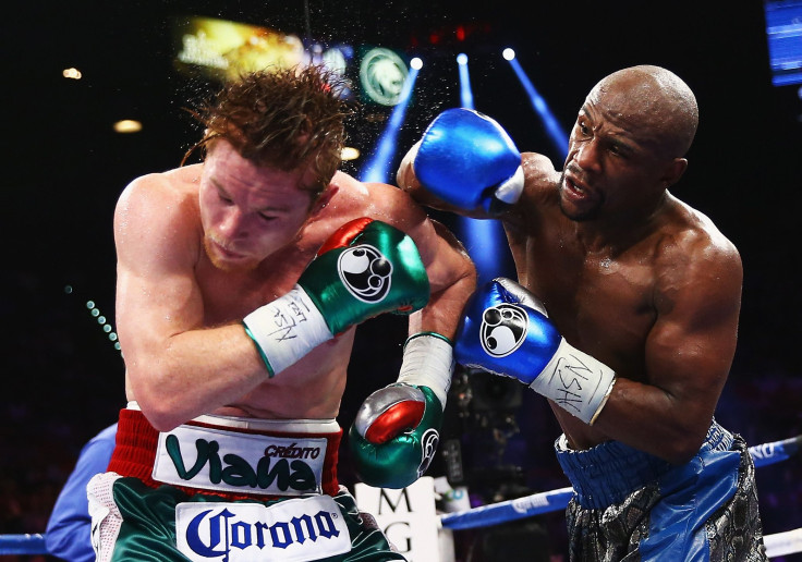 Canelo Alvarez and Floyd Mayweather